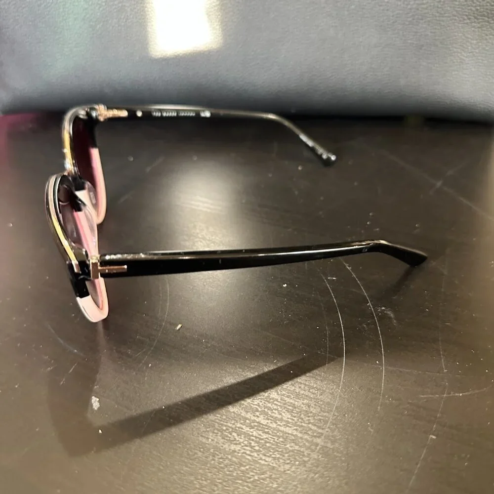 TED BAKER Two Tone Black & Pink Cat Eye Sunglasses